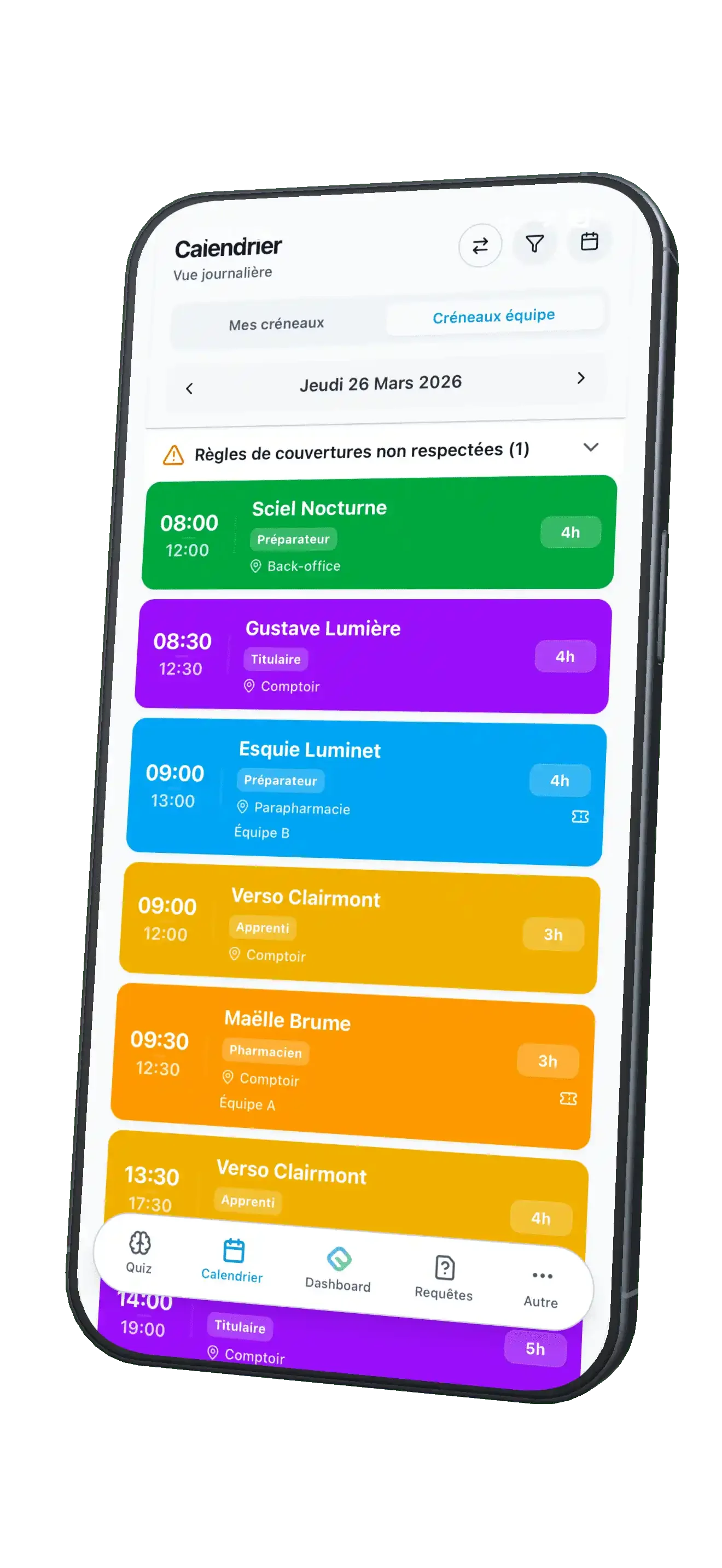 Application mobile FlowPharm sur smartphone